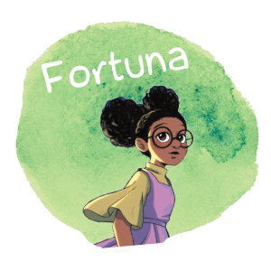 Wilkommen bei der Edition Helden 8 Fortuna aus dem gleichnamigen Comicbuch auf grünem Hintergrund.