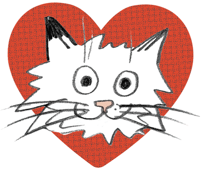 Idas Gesicht in einem Herz