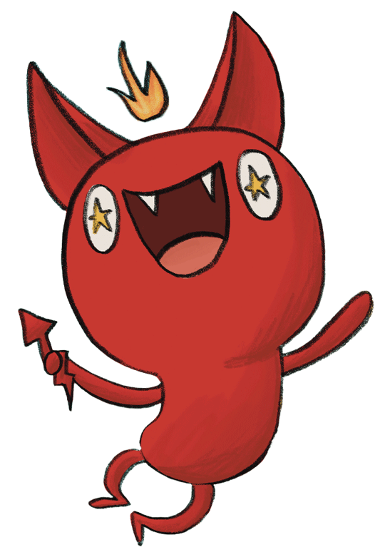 Ein hüpfender Belzi, der sich freut.