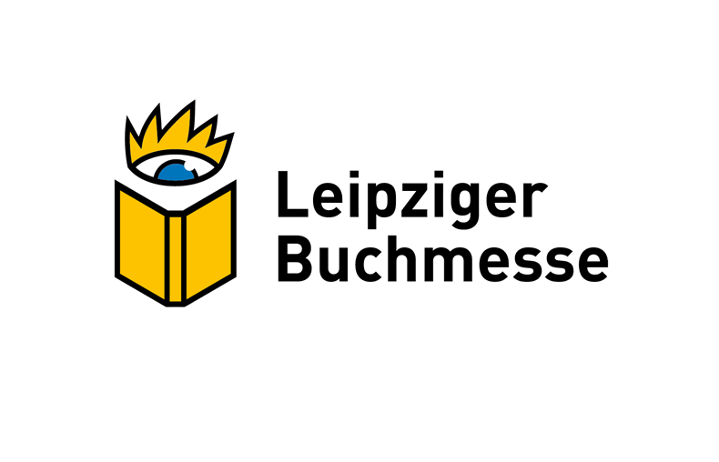 Logo, der Leipziger Buchmesse auf weißem Hintergrund.