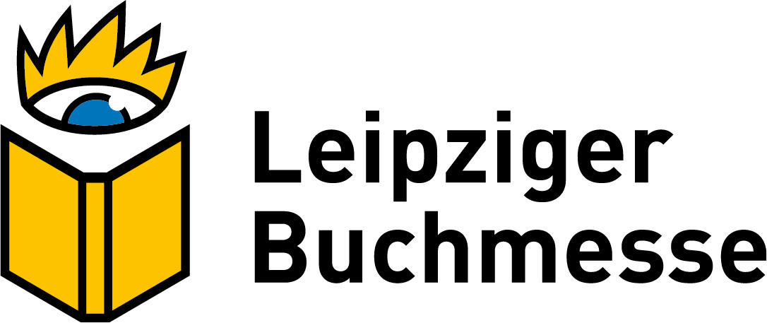 Logo der Leipziger Buchmesse: Auge über Buch