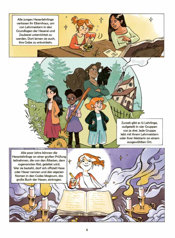 Innenansicht; eine Seite des Comics Fortuna - Der Geist der Herberge von Elisabeth Jammes