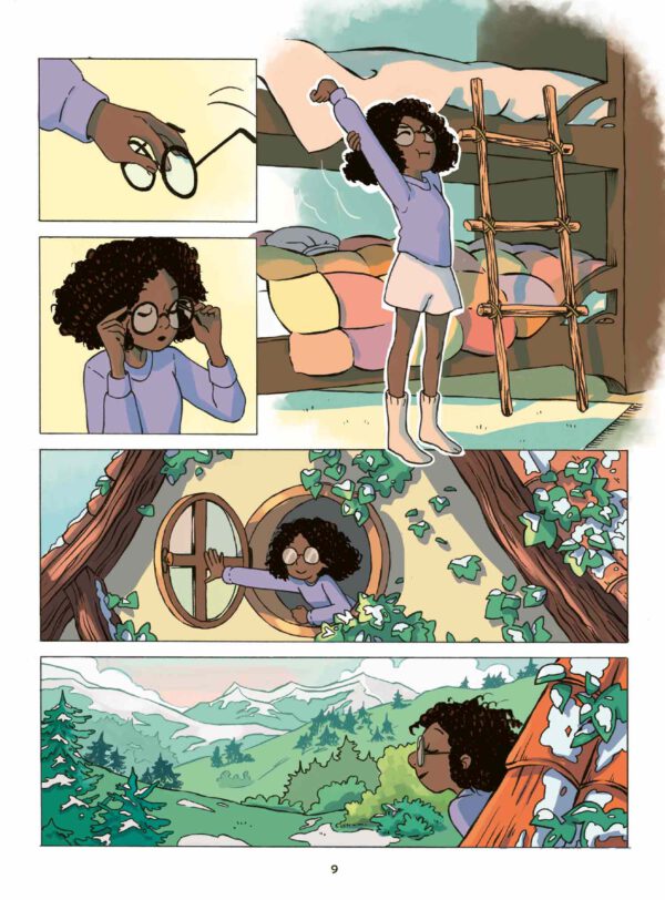 Innenansicht; eine Seite des Comics Fortuna - Der Geist der Herberge von Elisabeth Jammes