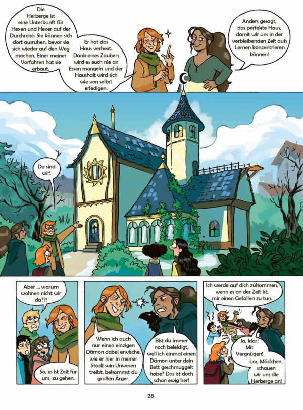 Innenansicht; eine Seite des Comics Fortuna - Der Geist der Herberge von Elisabeth Jammes