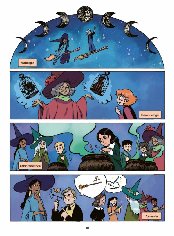 Innenansicht; eine Seite des Comics Fortuna - Der Geist der Herberge von Elisabeth Jammes
